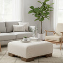 Beige Fabric Ottoman | Novi Living June