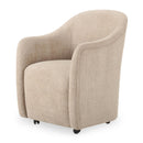 Barrel-Inspired Rolling Dining Chair | Novi Living Drava