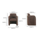 Curved Frame Rolling Dining Chair | Novi Living Mesto