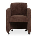 Curved Frame Rolling Dining Chair | Novi Living Mesto