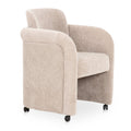 Curved Frame Rolling Dining Chair | Novi Living Mesto
