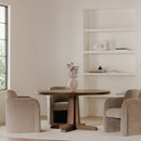 Curved Frame Rolling Dining Chair | Novi Living Mesto