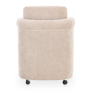 Curved Frame Rolling Dining Chair | Novi Living Mesto