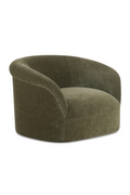 Velvet Rolled-Arm Lounge Chair | Novi Living Thora | Oroa.com