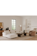 Velvet Rolled-Arm Lounge Chair | Novi Living Thora | Oroatrade.com