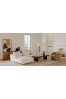 Velvet Rolled-Arm Lounge Chair | Novi Living Thora | Oroatrade.com