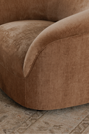 Velvet Rolled-Arm Lounge Chair | Novi Living Thora | Oroatrade.com