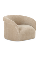 Velvet Rolled-Arm Lounge Chair | Novi Living Thora | Oroatrade.com