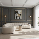 Square-Tufted L-Shaped Sectional Sofa | Novi Living Roman