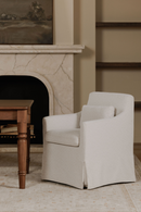 Beige Slipcover Dining Chair | Novi Living Lydia | Oroatrade.com