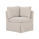 Beige Corner Dining Chair Slipcover | Novi Living Fable