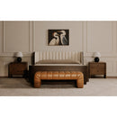 Brown Upholstered Bench | Novi Living Verity