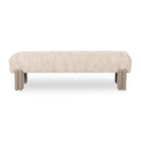 Textured Fabric Bench | Novi Living Priya