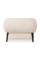 Cream Fur Lounge Chair | Novi Living Devlin | Oroa.com