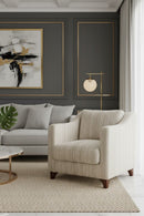 Hospitality furniture - Textured Boucle Accent Chair - www.oroatrade.com