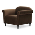 Mohair Inspired Rolled-Arm Accent Chair | Novi Living Harmony