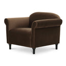 Mohair Inspired Rolled-Arm Accent Chair | Novi Living Harmony