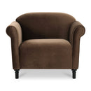 Mohair Inspired Rolled-Arm Accent Chair | Novi Living Harmony