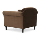 Mohair Inspired Rolled-Arm Accent Chair | Novi Living Harmony
