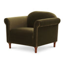 Mohair Inspired Rolled-Arm Accent Chair | Novi Living Harmony