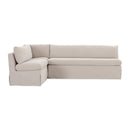 Beige L-Shaped Dining Banquette Slipcover S | Novi Living Fable