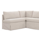 Beige L-Shaped Dining Banquette Slipcover M | Novi Living Fable