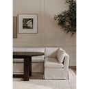 Beige U-Shaped Dining Banquette Slipcover XS | Novi Living Fable