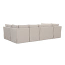 Beige U-Shaped Dining Banquette Slipcover XS | Novi Living Fable