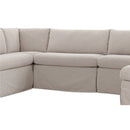 Beige U-Shaped Dining Banquette Slipcover XS | Novi Living Fable