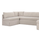 Beige U-Shaped Dining Banquette Slipcover S | Novi Living Fable