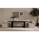 Beige U-Shaped Dining Banquette Slipcover S | Novi Living Fable