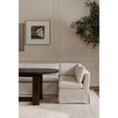 Beige U-Shaped Dining Banquette Slipcover S | Novi Living Fable