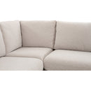 Beige U-Shaped Dining Banquette Slipcover M | Novi Living Fable