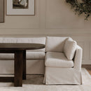 Beige U-Shaped Dining Banquette Slipcover M | Novi Living Fable