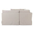 Beige U-Shaped Dining Banquette Slipcover M | Novi Living Fable