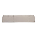 Beige U-Shaped Dining Banquette Slipcover M | Novi Living Fable