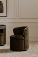 Upholstered Swivel Dining Chair | Novi Living Dane | Oroatrade.com