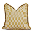 Hospitality furniture - Geometric Print Fringed Cushion - www.oroatrade.com