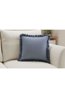 Ruffled-Edge Linen Cushion | Novi Living Betty | Oroa.com