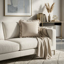 Hospitality furniture - Ruffled-Edge Linen Cushion - www.oroatrade.com