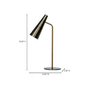 Brass Conical Table Lamp | Novi Living Trumpet