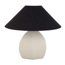 White Round Base Table Lamp | Novi Living Keeley