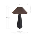 Aged Black Table Lamp | Novi Living Dorsey