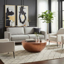 Hospitality furniture - Metallic Round Coffee Table - www.oroatrade.com