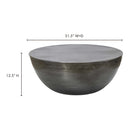 Hospitality furniture - Metallic Round Coffee Table - www.oroatrade.com