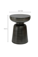 Hospitality furniture - Antique Nickel Accent Table - www.oroatrade.com