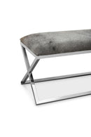 Gray Cowhide Bench | Novi Living Rossi | Oroa.com
