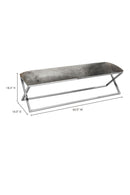 Gray Cowhide Bench | Novi Living Rossi | Oroa.com