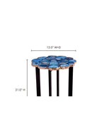 Hospitality furniture - Blue Agate Stone Accent Table - www.oroatrade.com