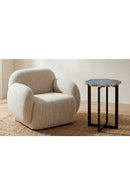 Hospitality furniture - Blue Agate Stone Accent Table - www.oroatrade.com